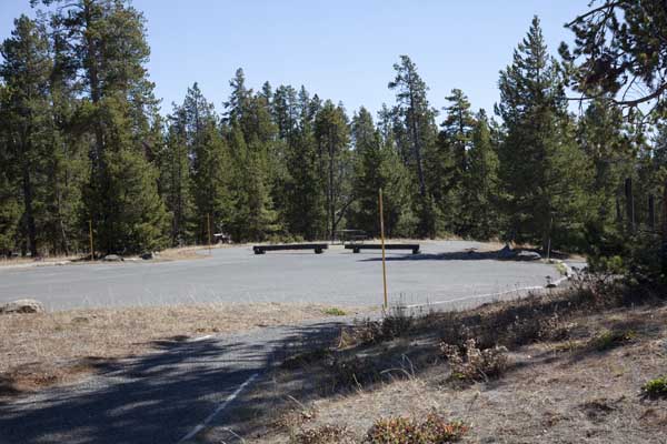 Norris Campground Parking Area by John William Uhler © Copyright