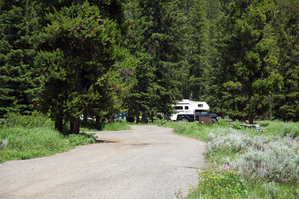 Pebble Creek Campground by John Willim Uhler © Copyright