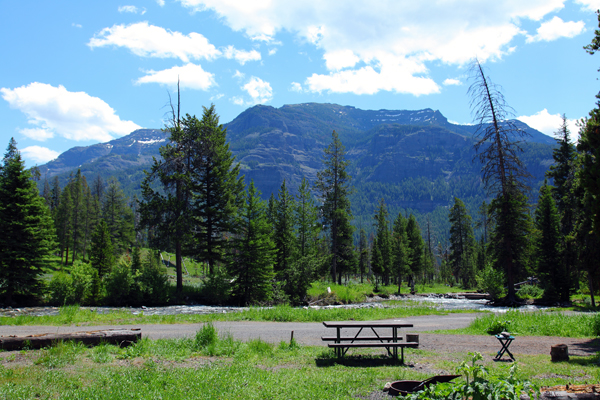 Pebble Creek Campground by John Willim Uhler © Copyright