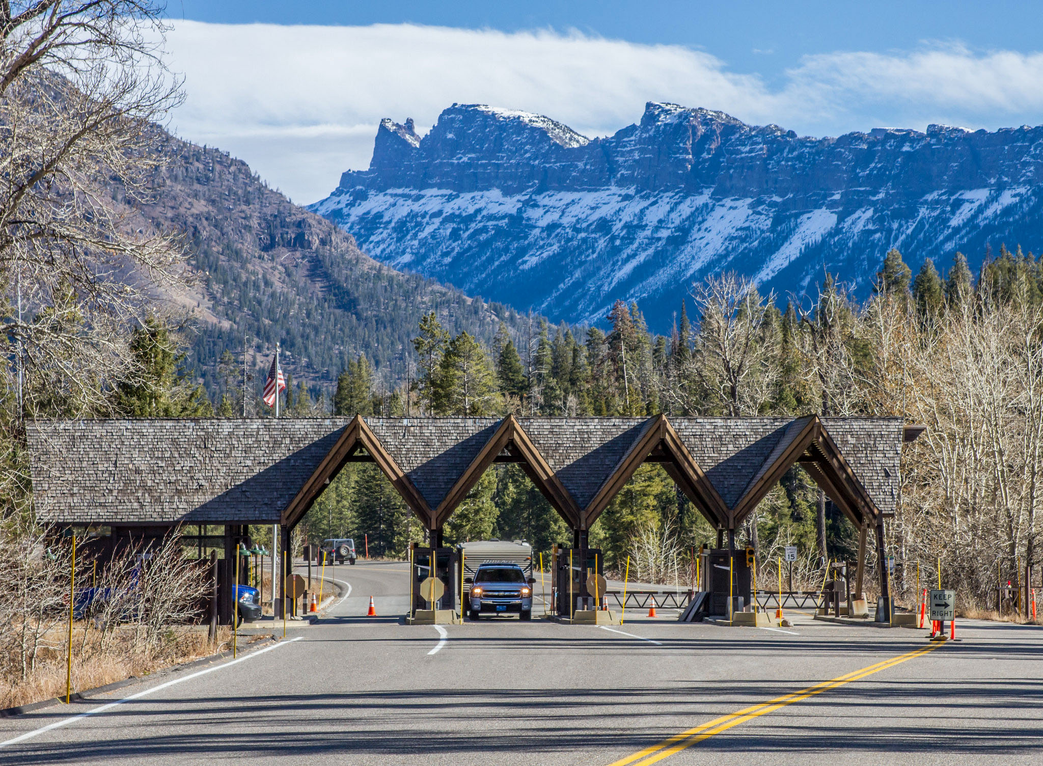 East Entrance to Yellowstone National Park by NPS Photo
