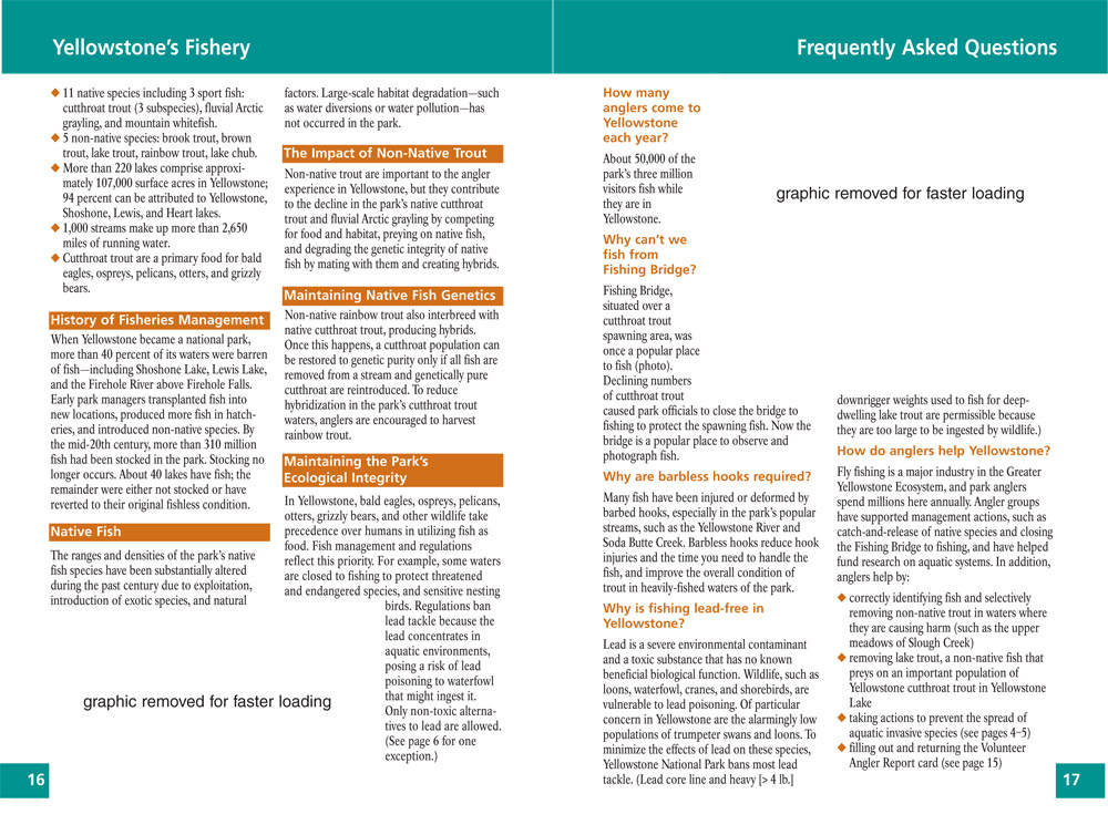 Fishing Regulations Pages 16 - 17 - NPS Image
