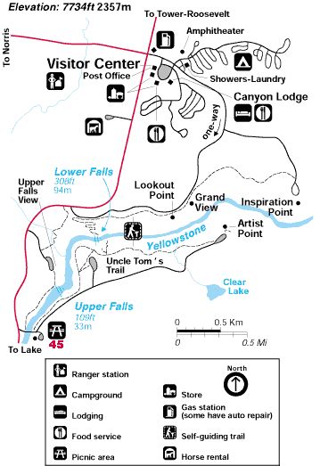 Canyon Area Map