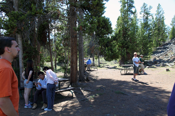 Sheepeater Cliff Picnic Area by John William Uhler © Copyright