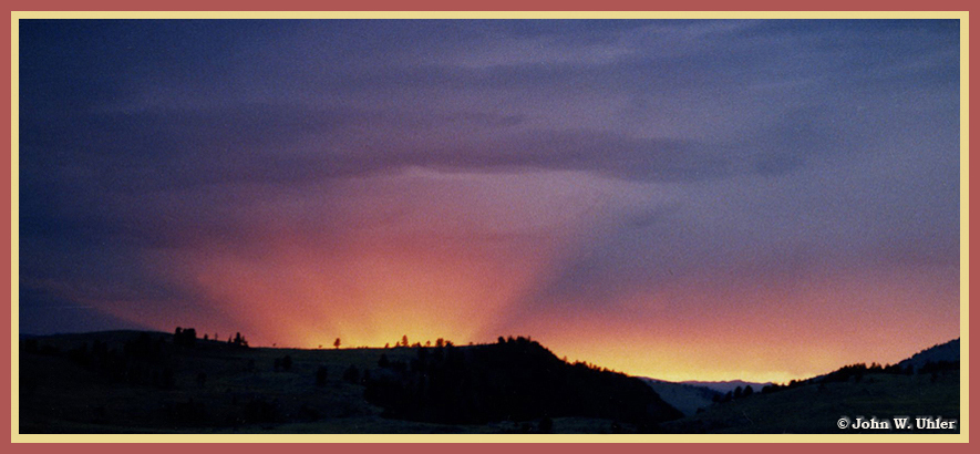 Lamar Valley Sunset by John William Uhler © Copyright All Rights Reserved