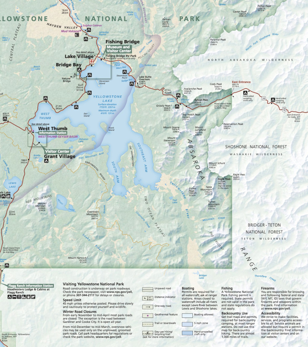 East Side of Yellowstone National Park