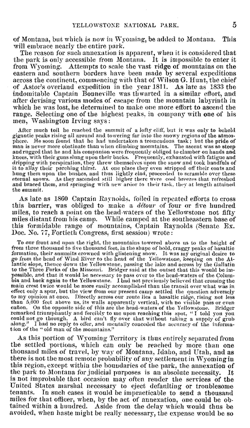 Superintendent Nathaniel Pitt Langford's 1872 Report - Page Five - February 4, 1873