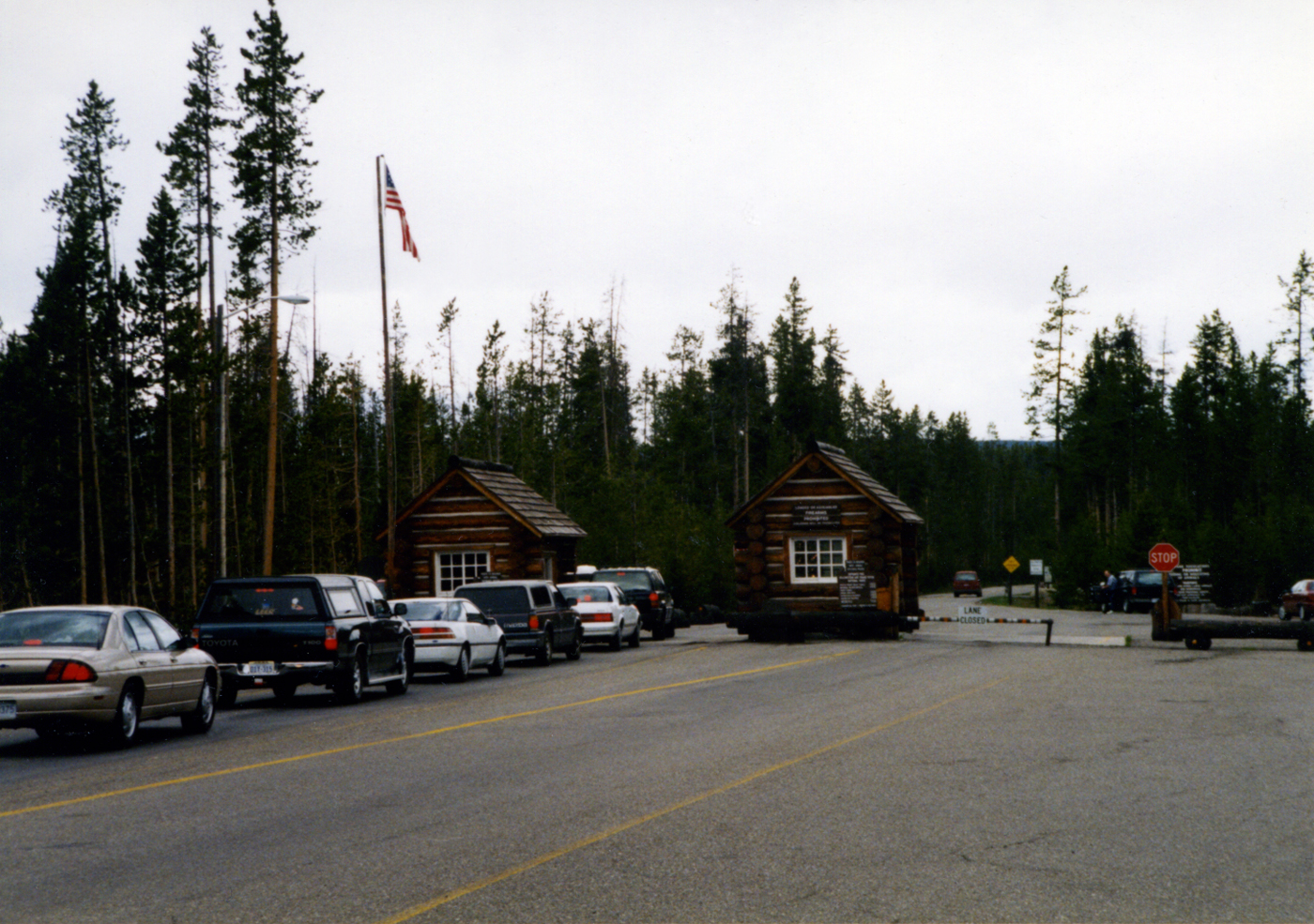 South Entrance to Yellowstone National Park by John William Uhler © Copyright All Rights Reserved