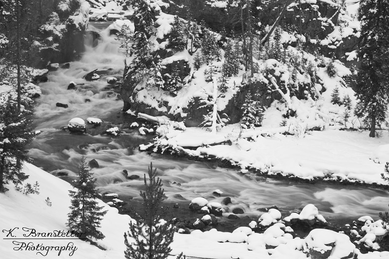 Firehole River in Winter - Yellowstone National Park ~ Photo by Kristine Branstetter © Copyright All Rights Reserved