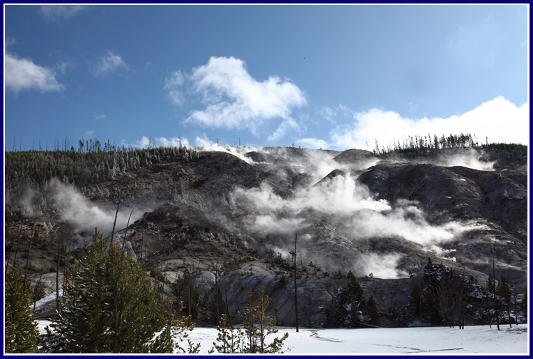 Roaring Mountain - Yellowstone National Park - by John William Uhler © Page Makers, LLC