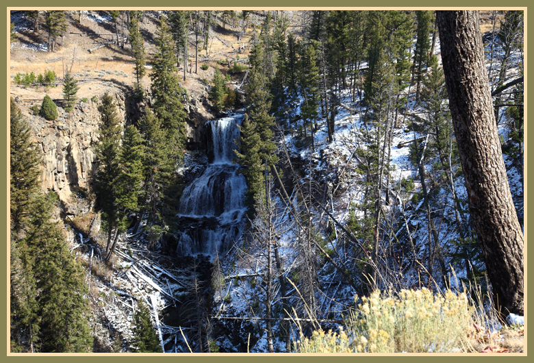 Undine Falls Yellowstone National Park by John William Uhler © Copyright Page Makers, LLC
