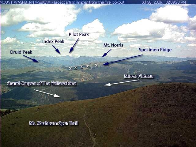Mount Washburn WebCam NPS Photo