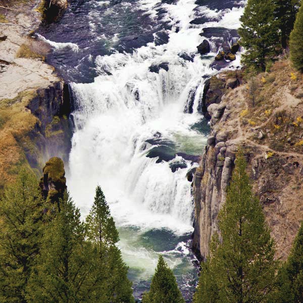 Mesa Falls Lower Falls by John William Uhler © Copyright
