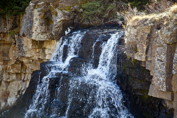 Rustic Falls - Yellowstone National Park - by John William Uhler © Page Makers, LLC