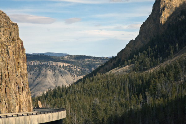 Golden Gate Canyon and Golden Gate Bridge - Yellowstone National Park - by John William Uhler © Page Makers, LLC