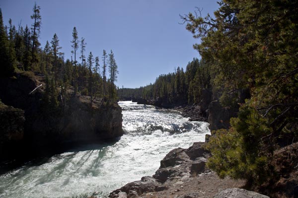 Upper Falls of the Yellowstone River by John William Uhler © Copyright
