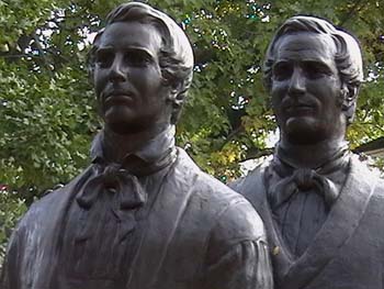 Joseph and Hyrum Smith - Brothers Not Separated in Life or Death ~ © Page Makers, LLC