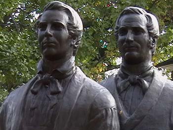 Joseph and Hyrum Smith - Brothers Not Separated in Life or Death ~ © Page Makers, LLC