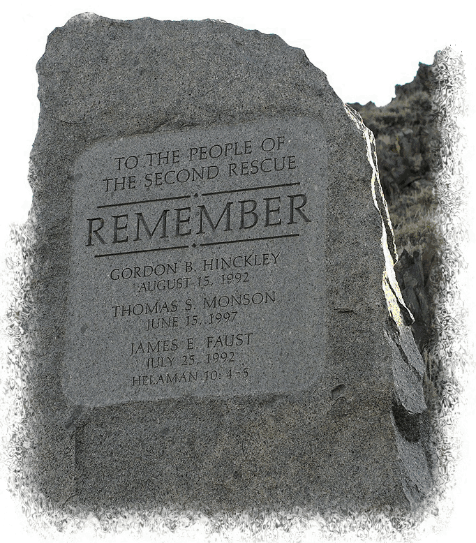 Remember Memorial to the Second Rescue at Rock Creek Hollow ~ © Copyright