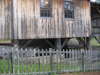 Sawmill Sideview of Water Wheel