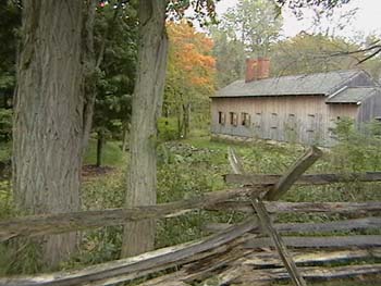 Wooden fence by the Ashery