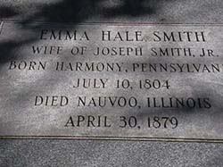 Emma Smith's Grave Marker