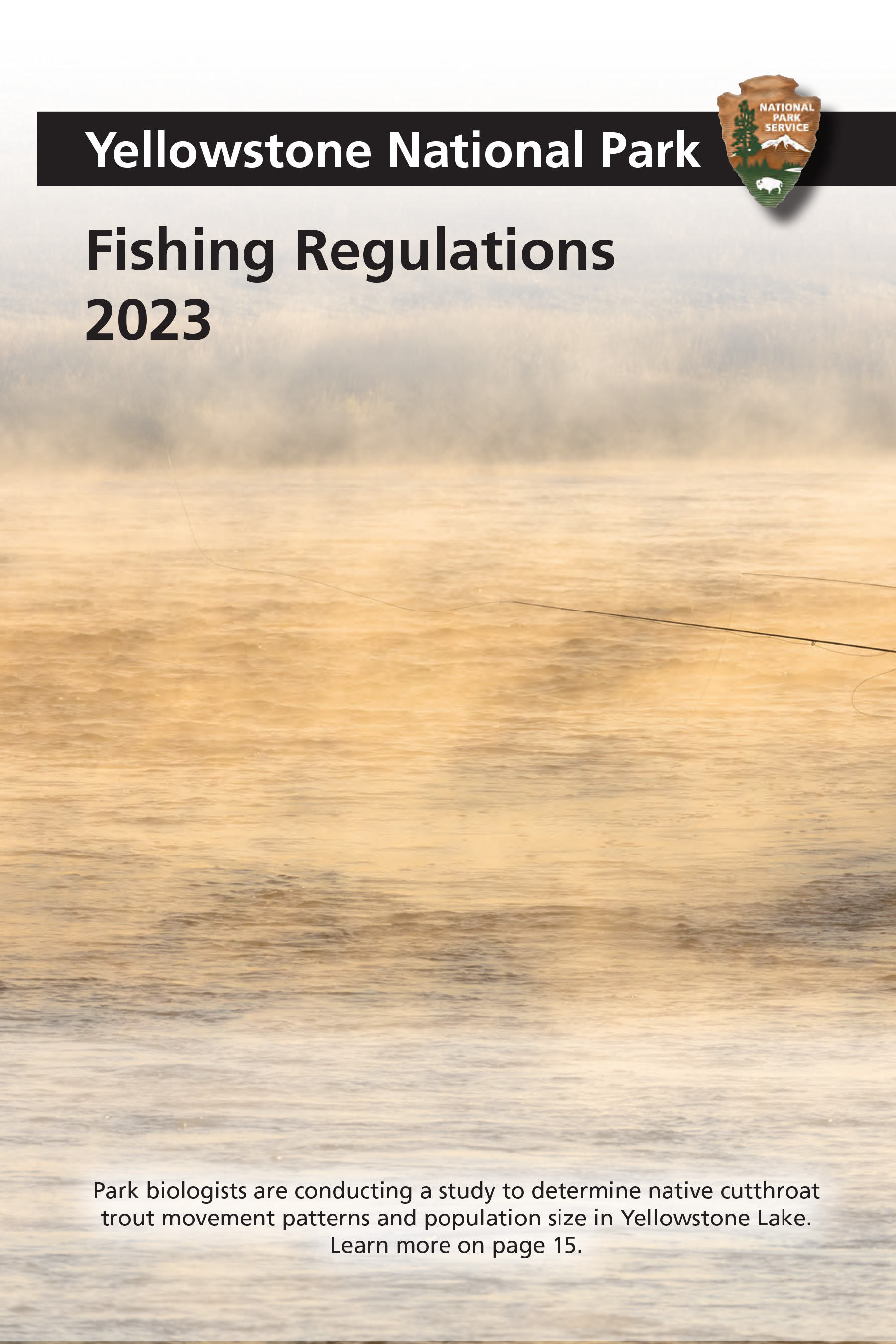 Yellowstone Fishing Regulations Page 1 - NPS Image