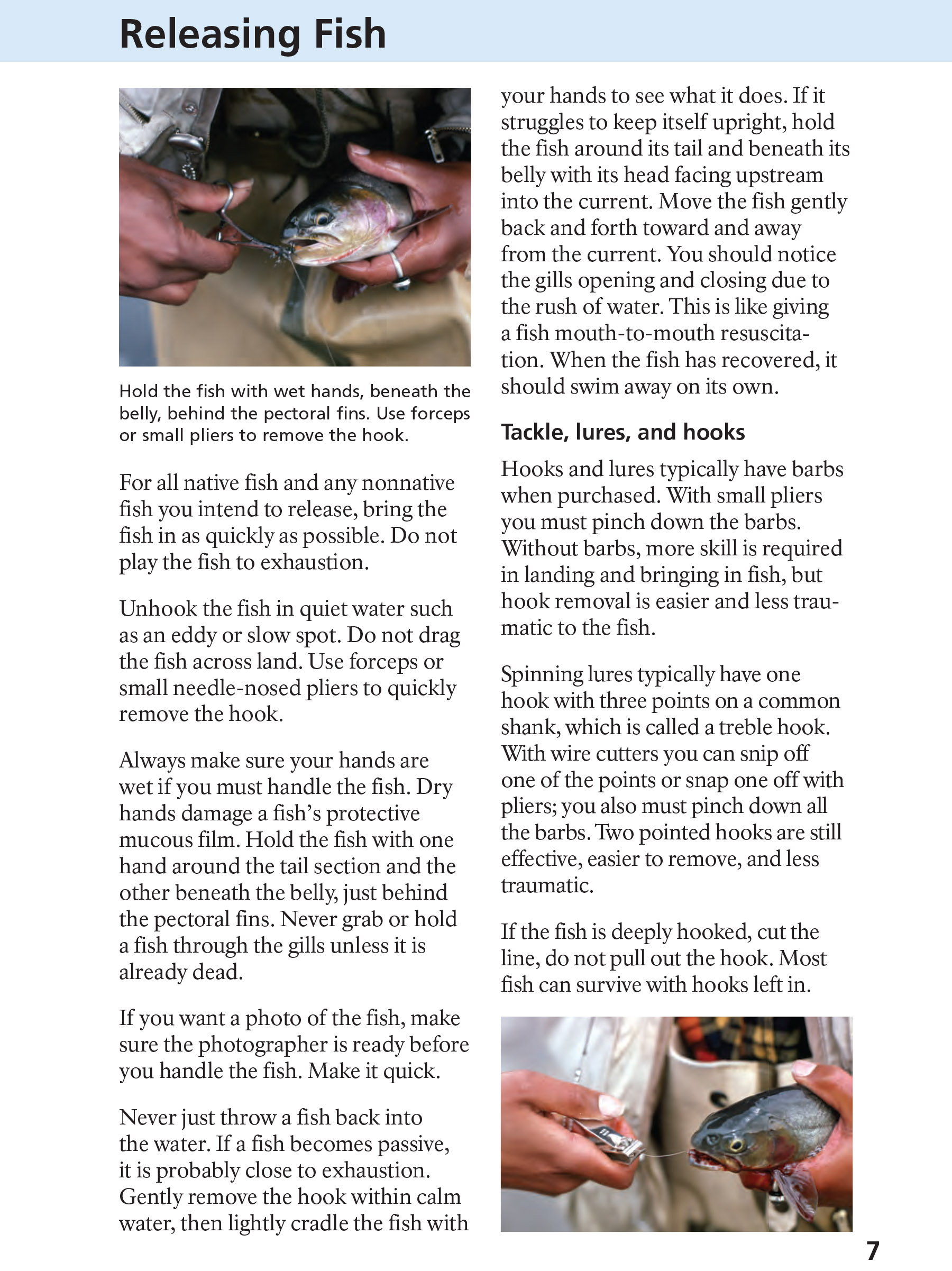 Yellowstone Fishing Regulations Page 7 - NPS Image