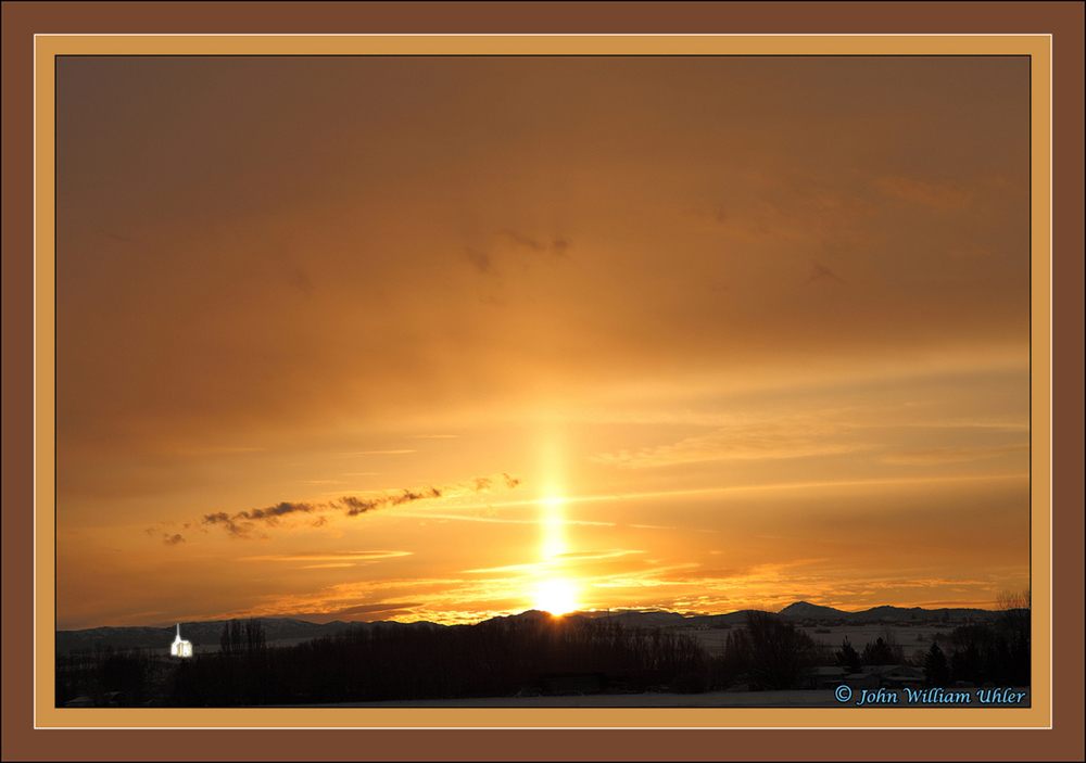 Rexburg, Idaho Sunrise ~ © Copyright John William Uhler ~ All Rights Reserved